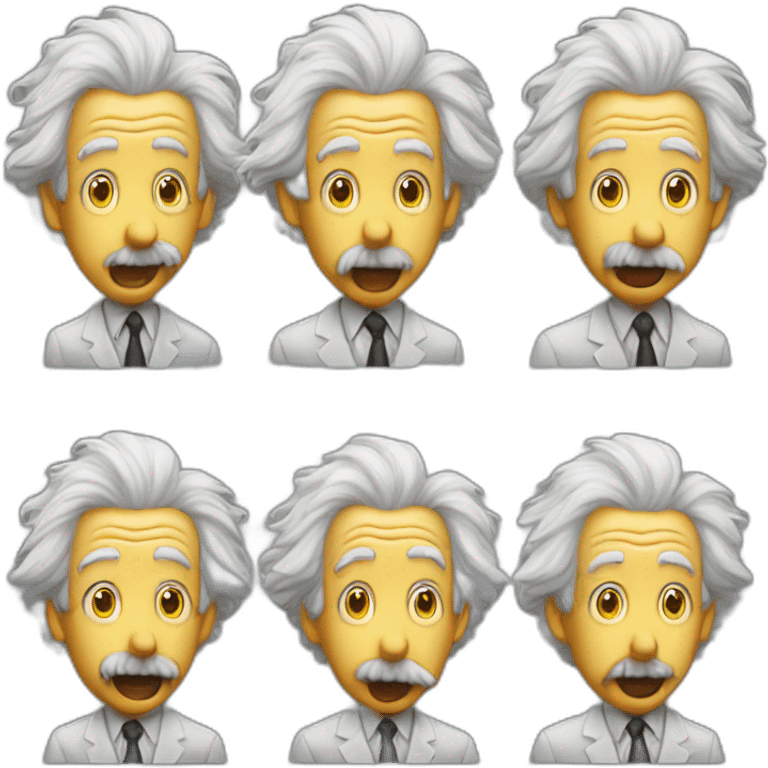 einstein sacando la lengua emoji