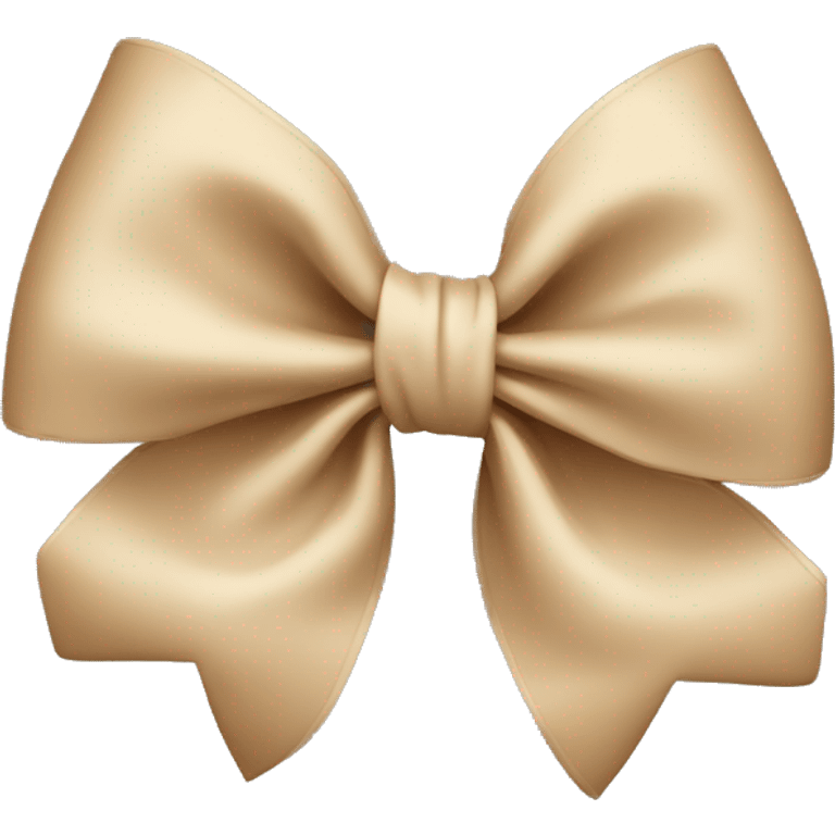 Beige bow emoji