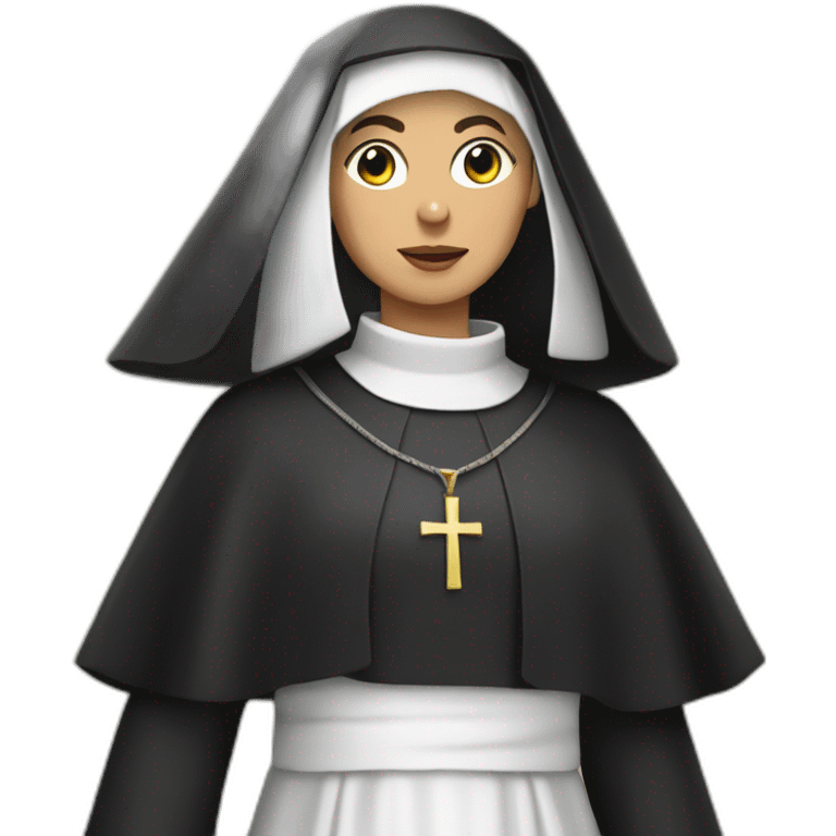 Isabel Diaz Ayuso dressed as a nun emoji