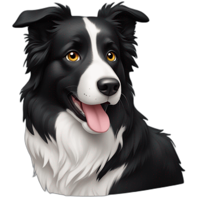 Border collie dog emoji