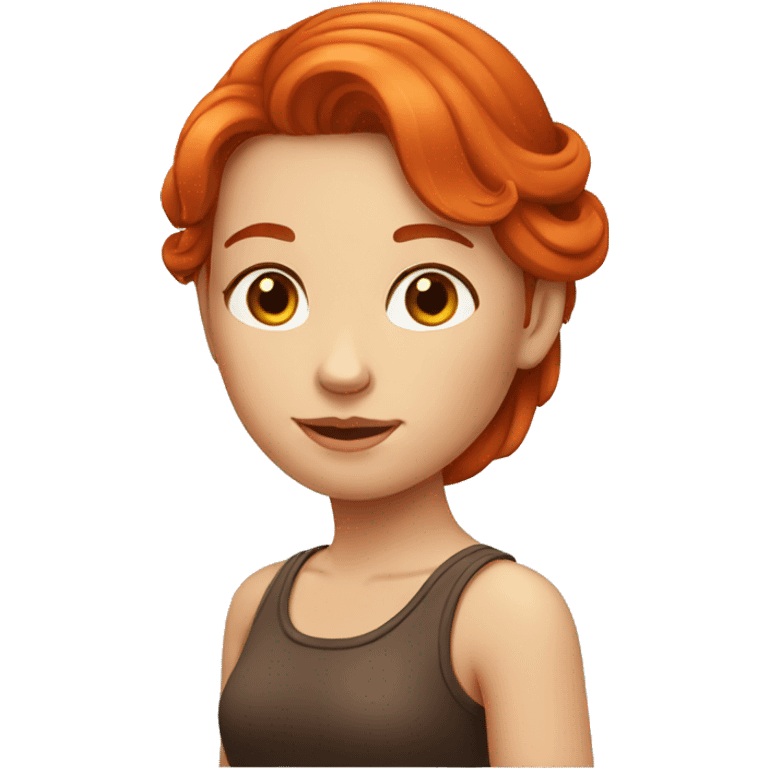 red head girl emoji