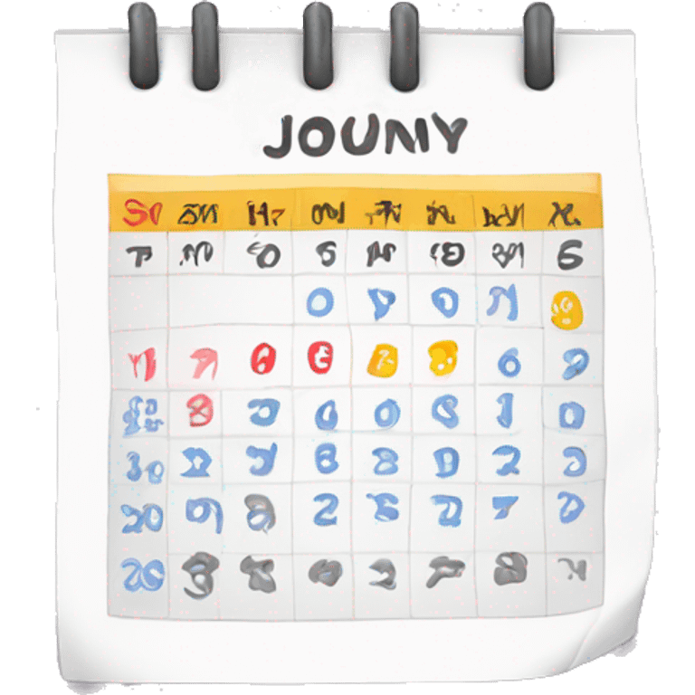 calendar emoji