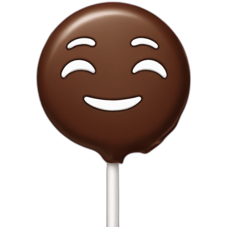 Chocolate lollipop  emoji