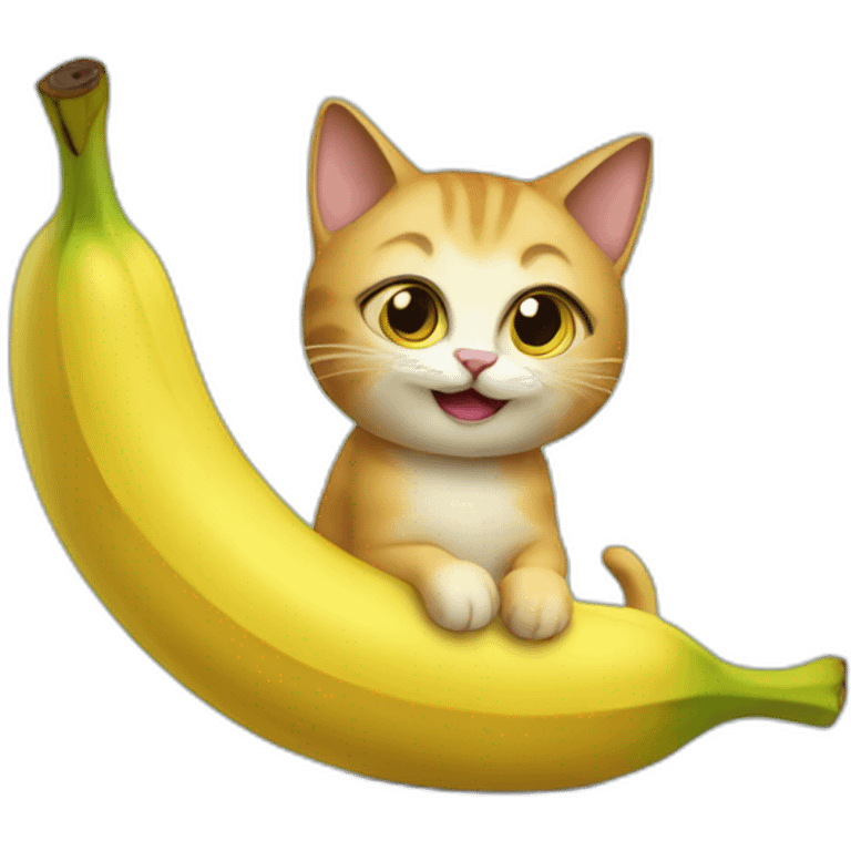 cat banana emoji