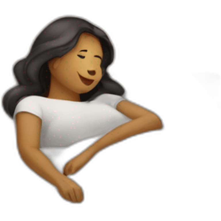 Mujer en la cama emoji