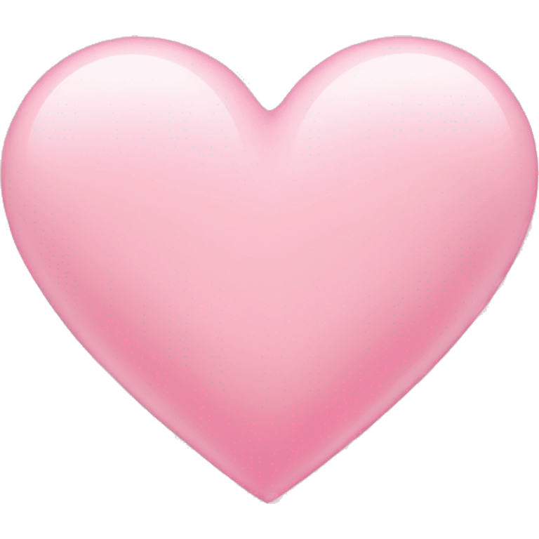 Light pink heart emoji