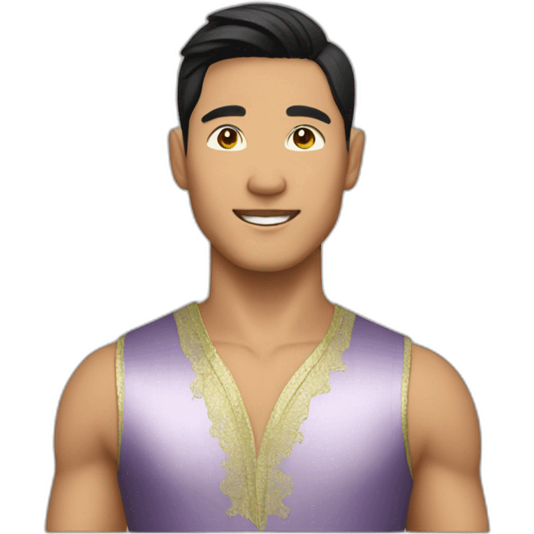 asian ballroom latin male dancer emoji