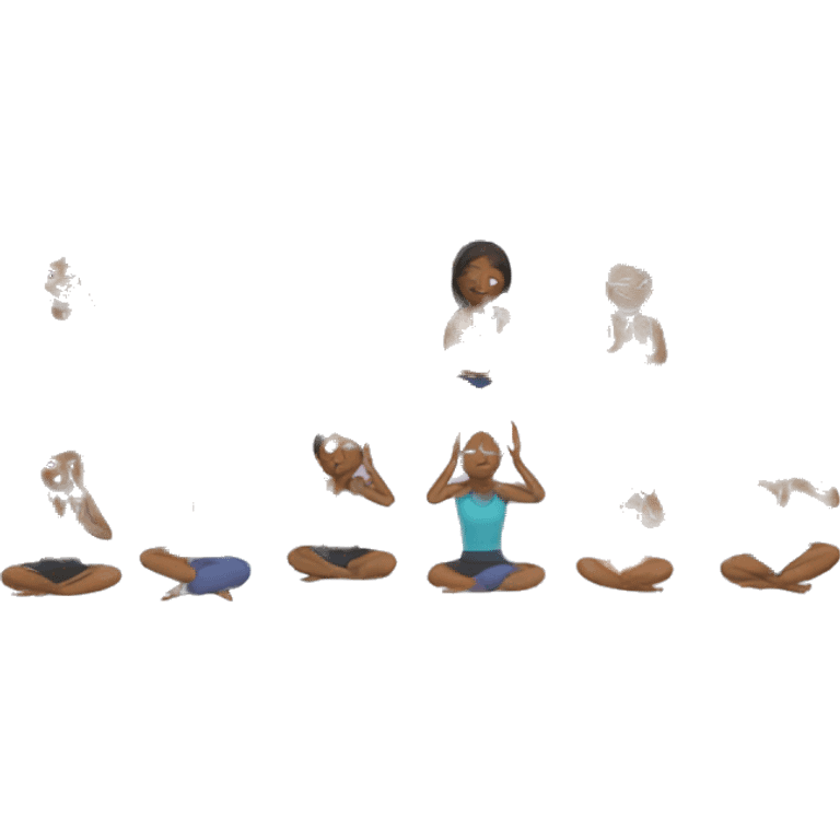 Yoga with mat emoji