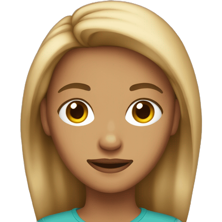 A medium skin tone teen emoji