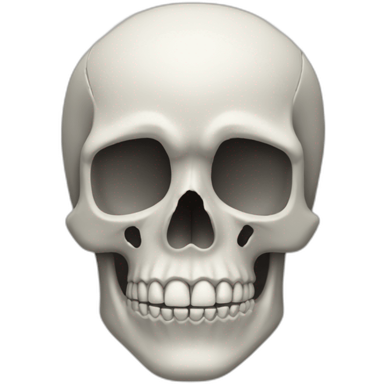 Simple Skull head emoji