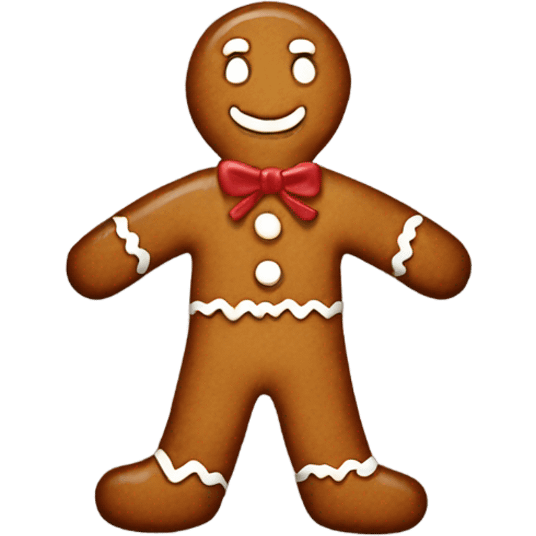 Gingerbread man emoji