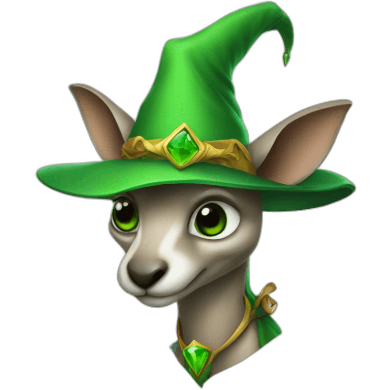 kangaroo green Wizard  emoji