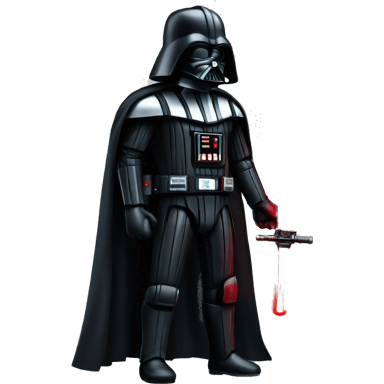 Dark Vador avec son sabre laser rouge e emoji