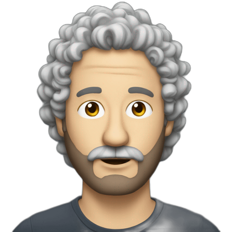 songwriter dean friedman with full but short beard emoji