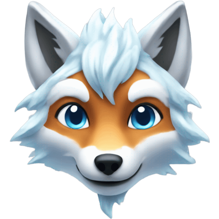 Icy magic fox emoji