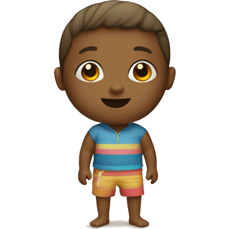 kid in the beach emoji