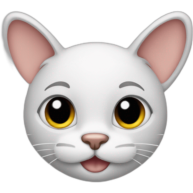 Cat with mickey mouse ears emoji