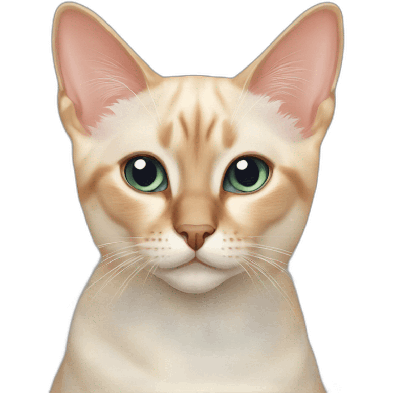 Flame point siamese cat emoji