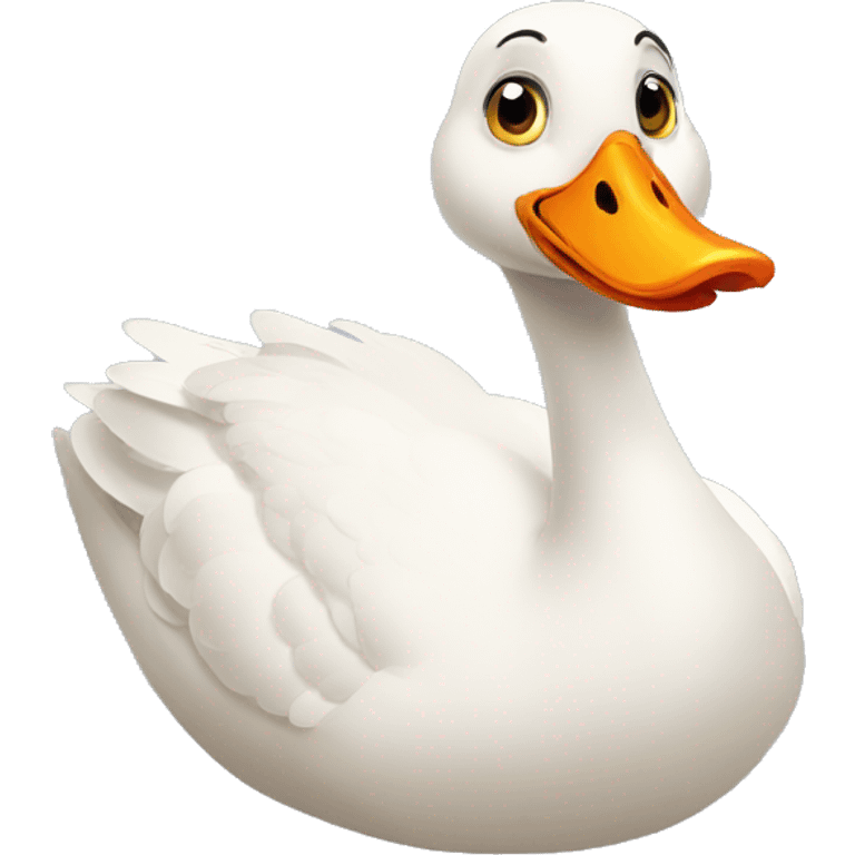 A silly goose emoji