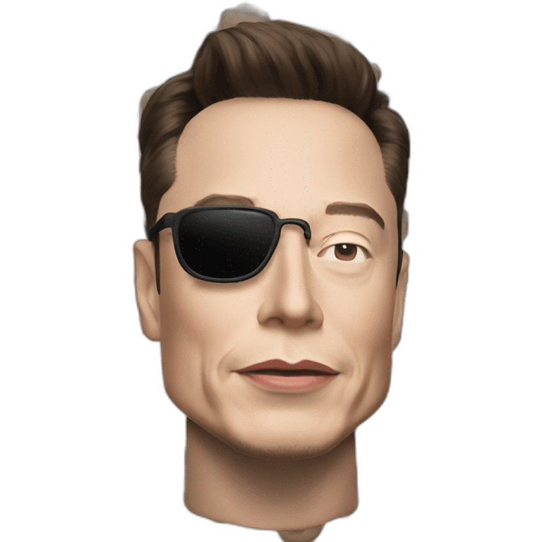 Elon musk with tesla  emoji