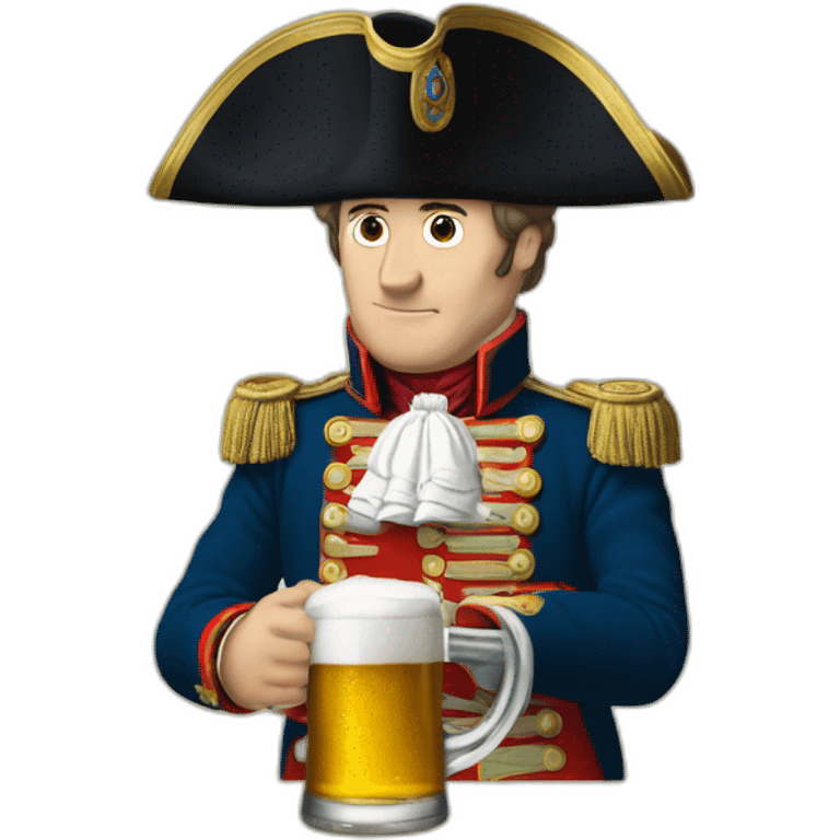 Napoleon qui boit une biere emoji