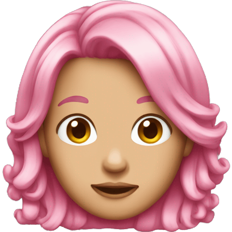 pink hair emoji