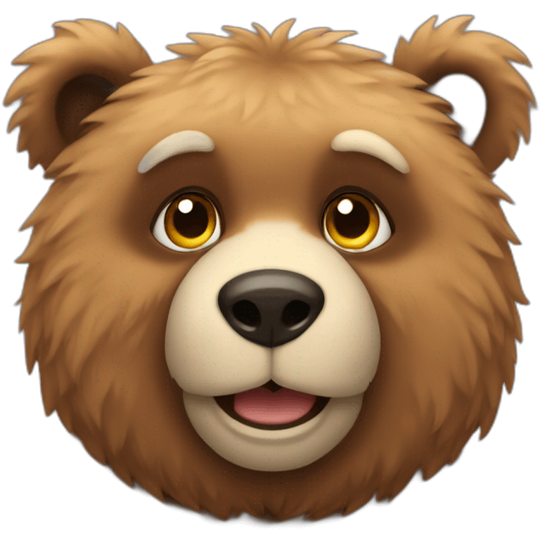 Furry bear emoji