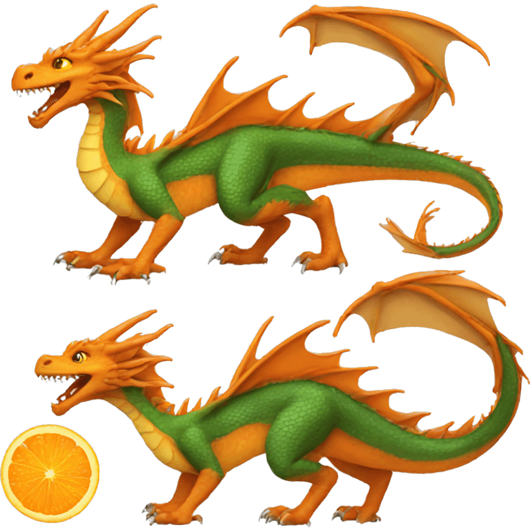 orange dragon emoji