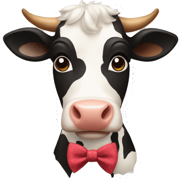 cow with bow tie emoji