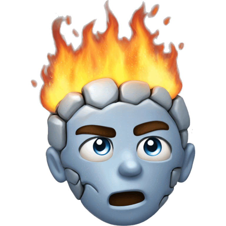 CEREBRO ARDIENDO EN FUEGO emoji