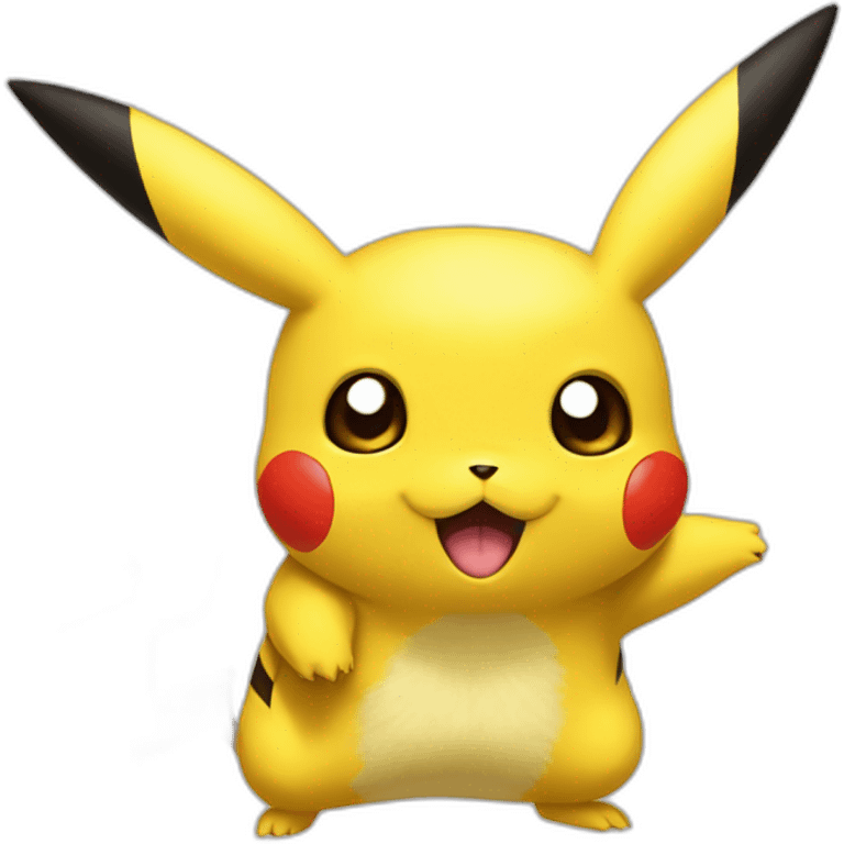 Pikachu embrassant Bulbizarre emoji