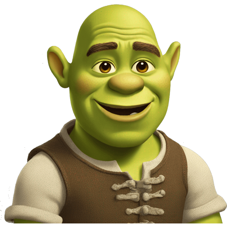 Shrek blowing a kiss emoji