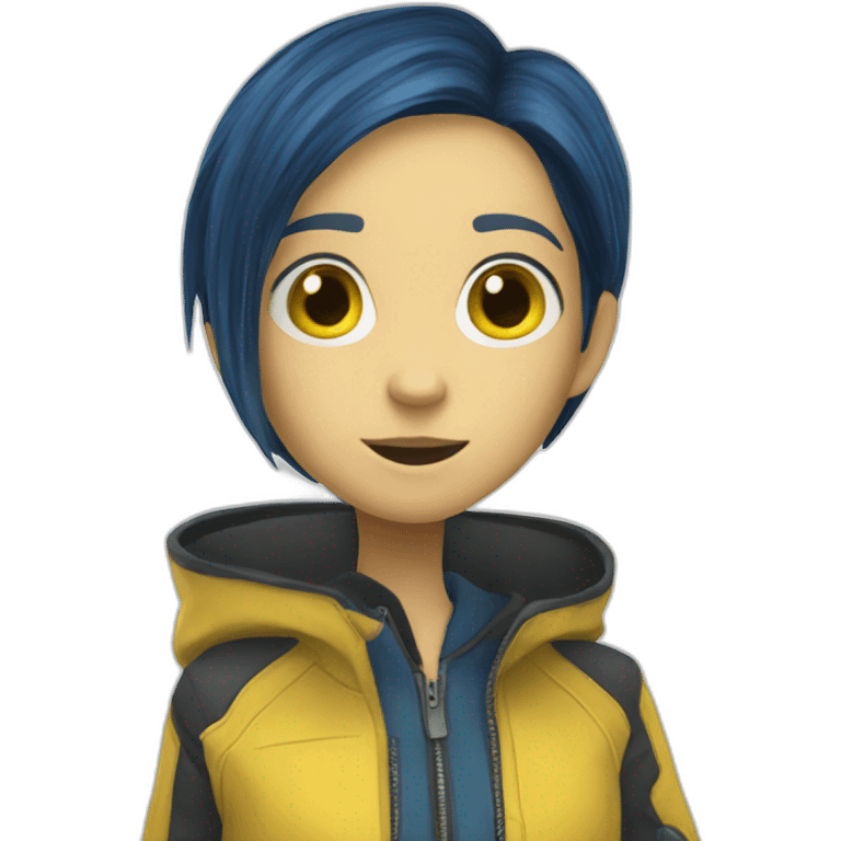 coraline yellow jacket emoji