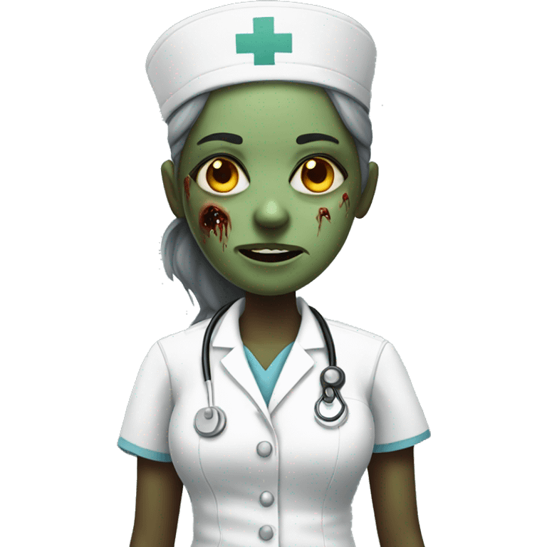 Zombie nurse emoji