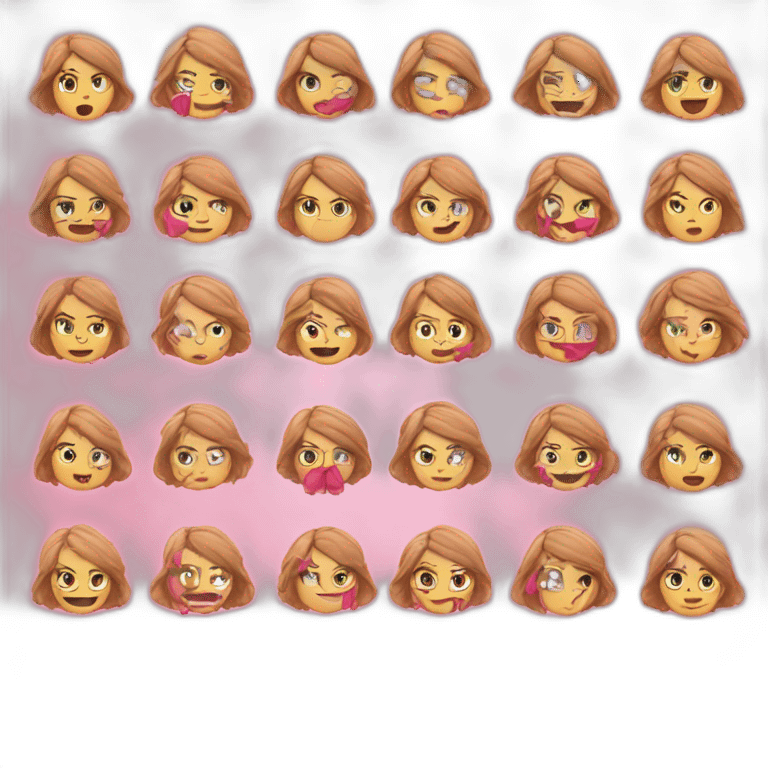 Frau Pinke haare- raucht- schnell wie der blitz emoji