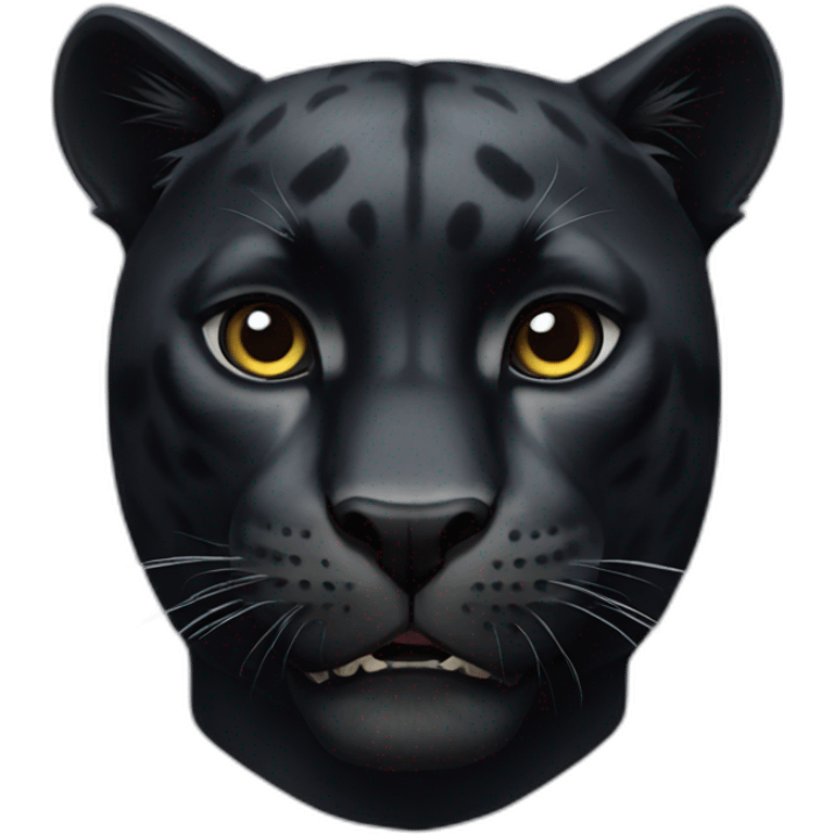 Black panther animal hungry emoji