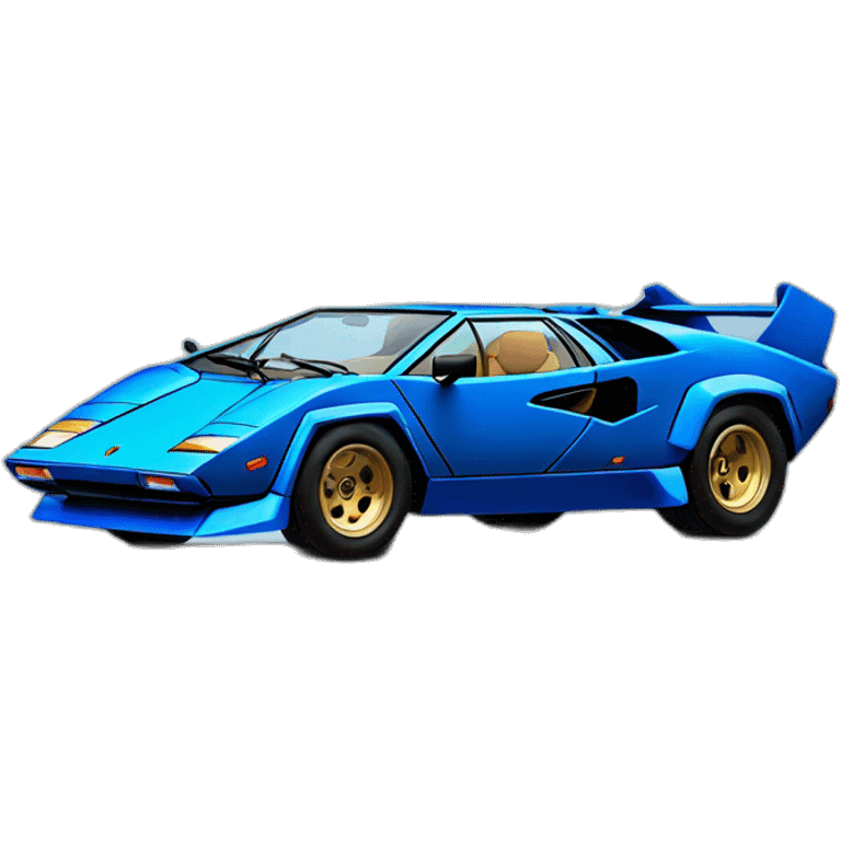 Lamborghini Countach Blue emoji