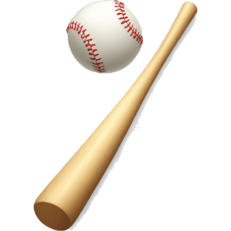 a baseball bat hitting a baseball emoji