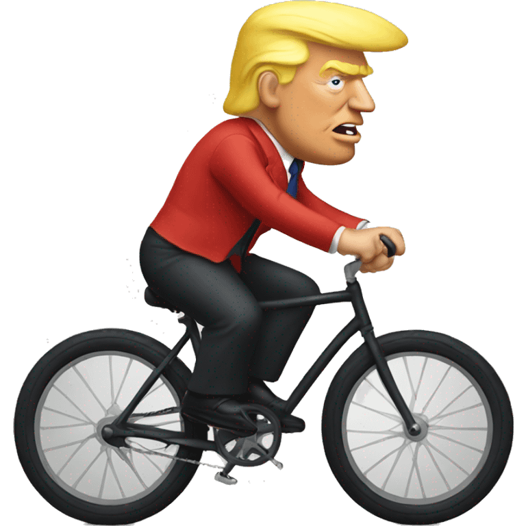 Trump on a bicycle  emoji