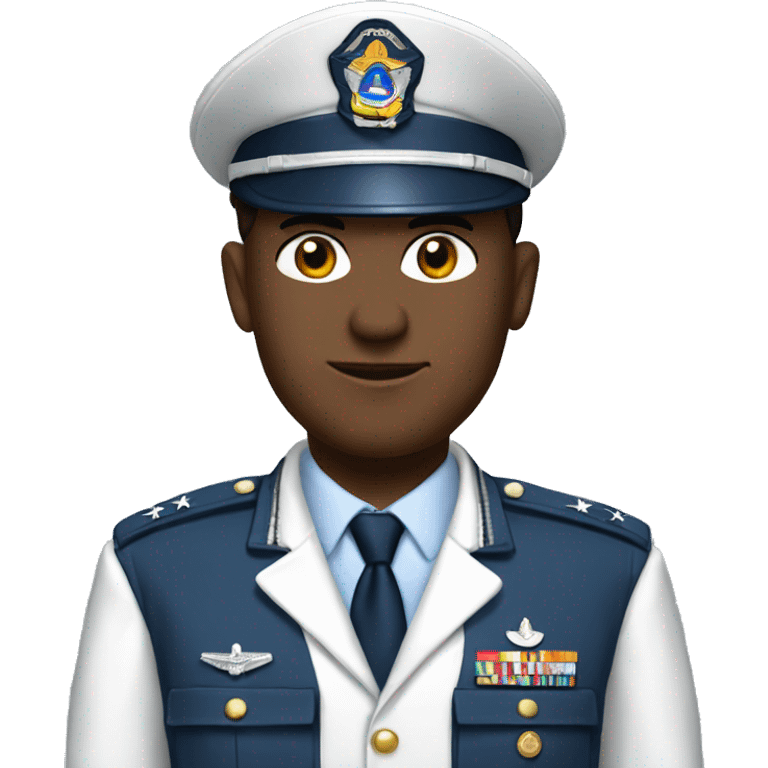 Create an image of an airforce officer emoji