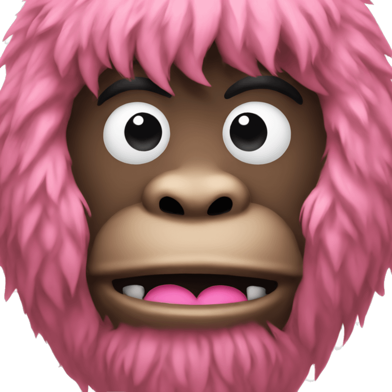  Bigfoot. Pink bow emoji