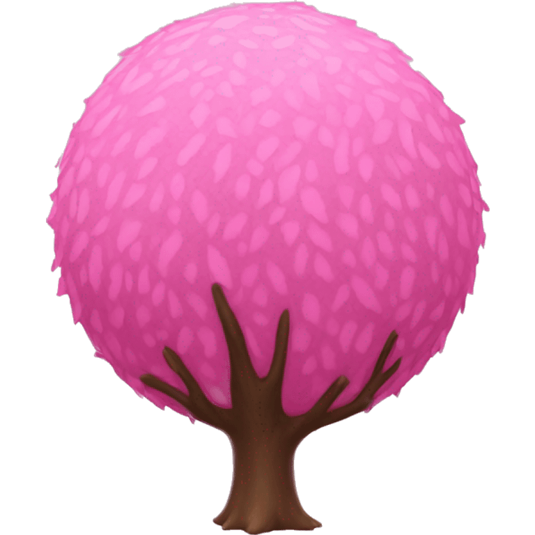 Pink tree ball emoji