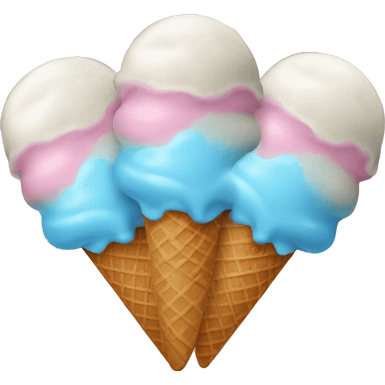 3 balls of ice cream emoji