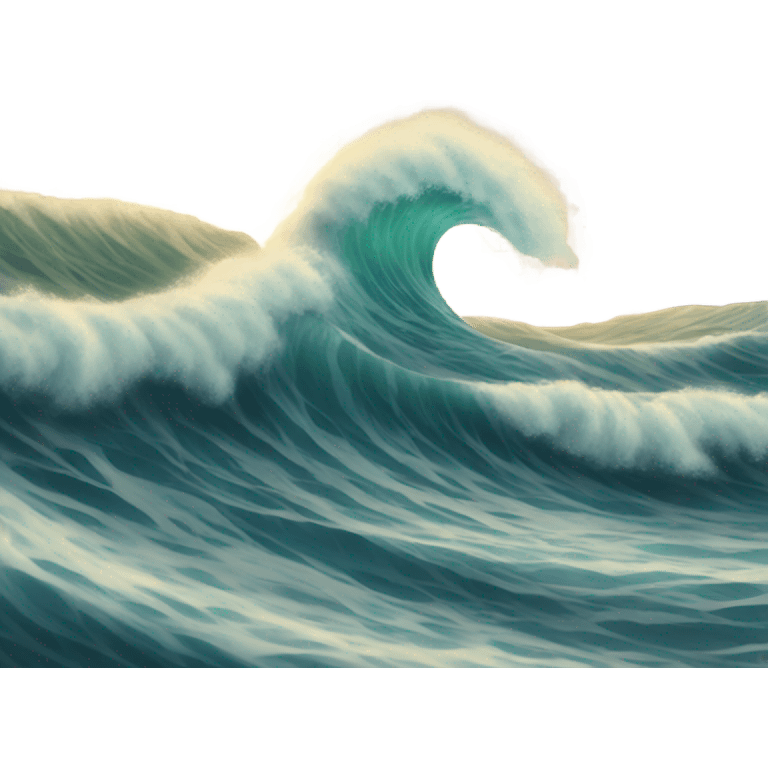 Big waves emoji