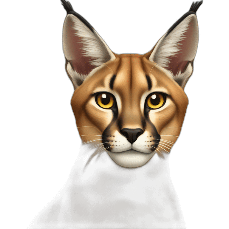 Full Caracal cat emoji