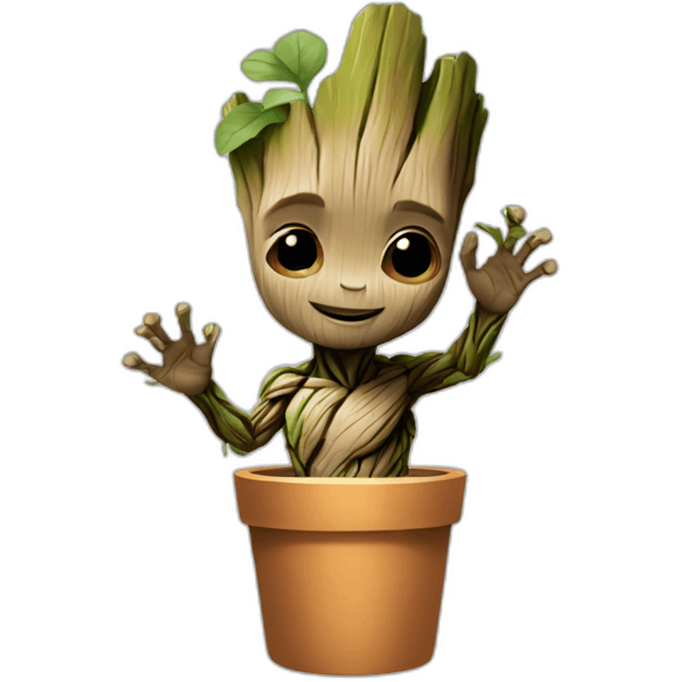 Baby groot approve emoji