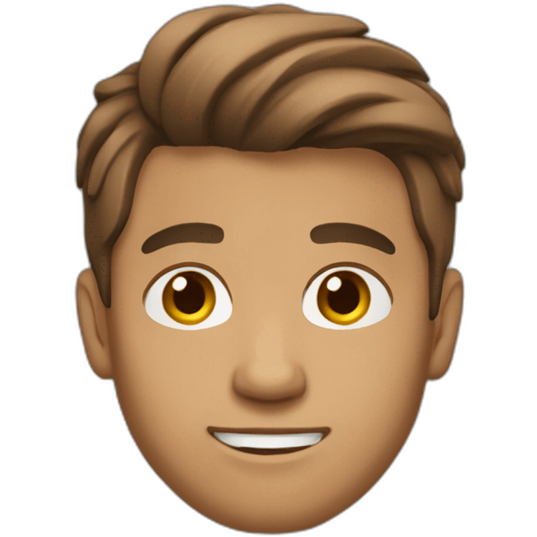 young man - tan skin - light beard - short brown hair - with laptop emoji