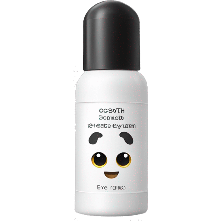 eye cream bottle with label emoji