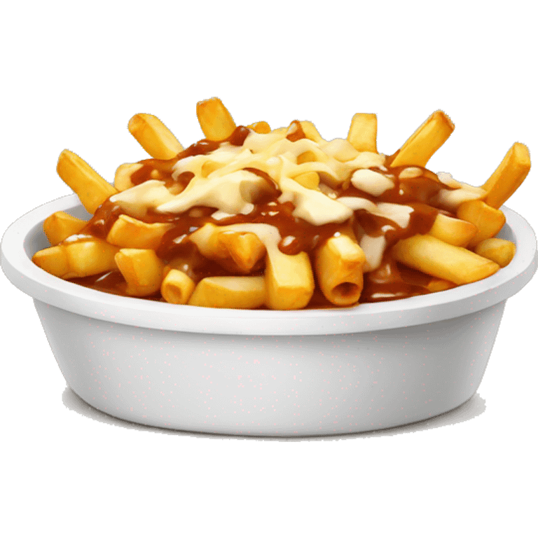 Poutine qui mange une poutine emoji