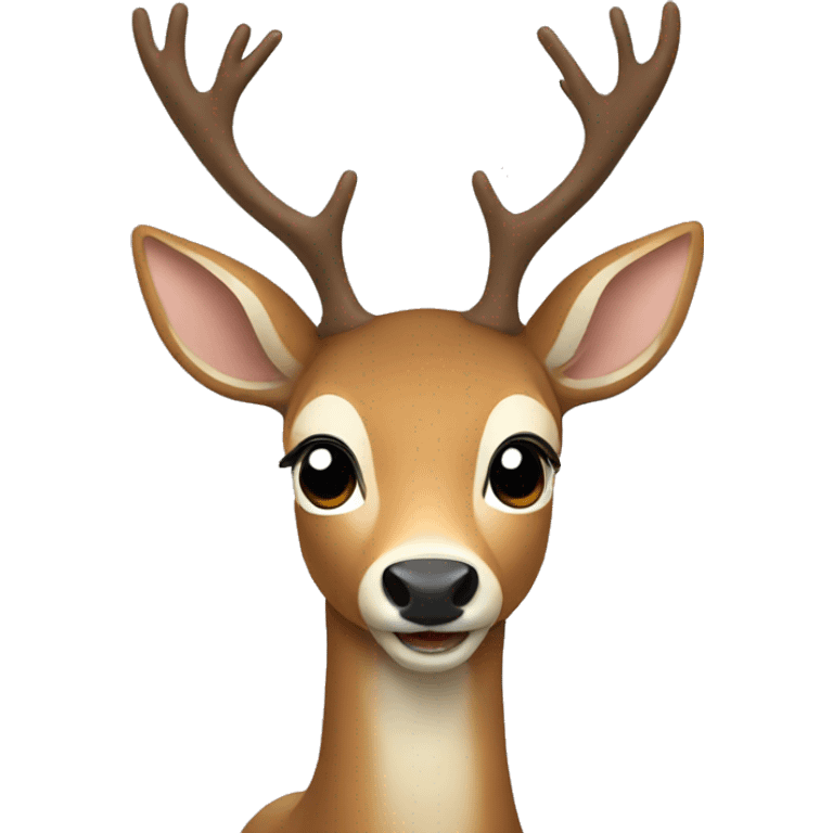 deer waving hello emoji